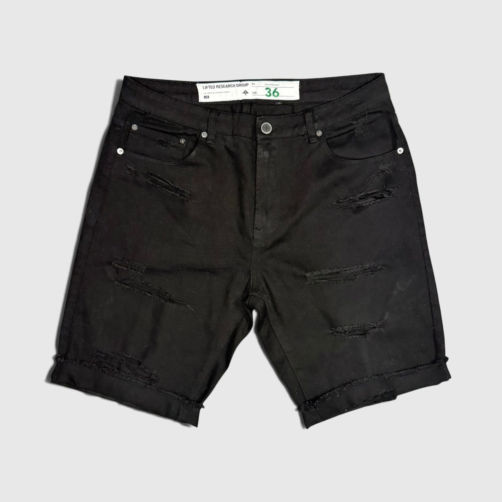 LRG Denim Shorts - Men's - 36 - Black